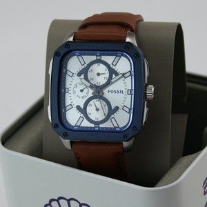 NEW AUTHENTIC FOSSIL INSCRIPTION CHRONOGRAPH MEN'S WATCH W. CASE & TAGS